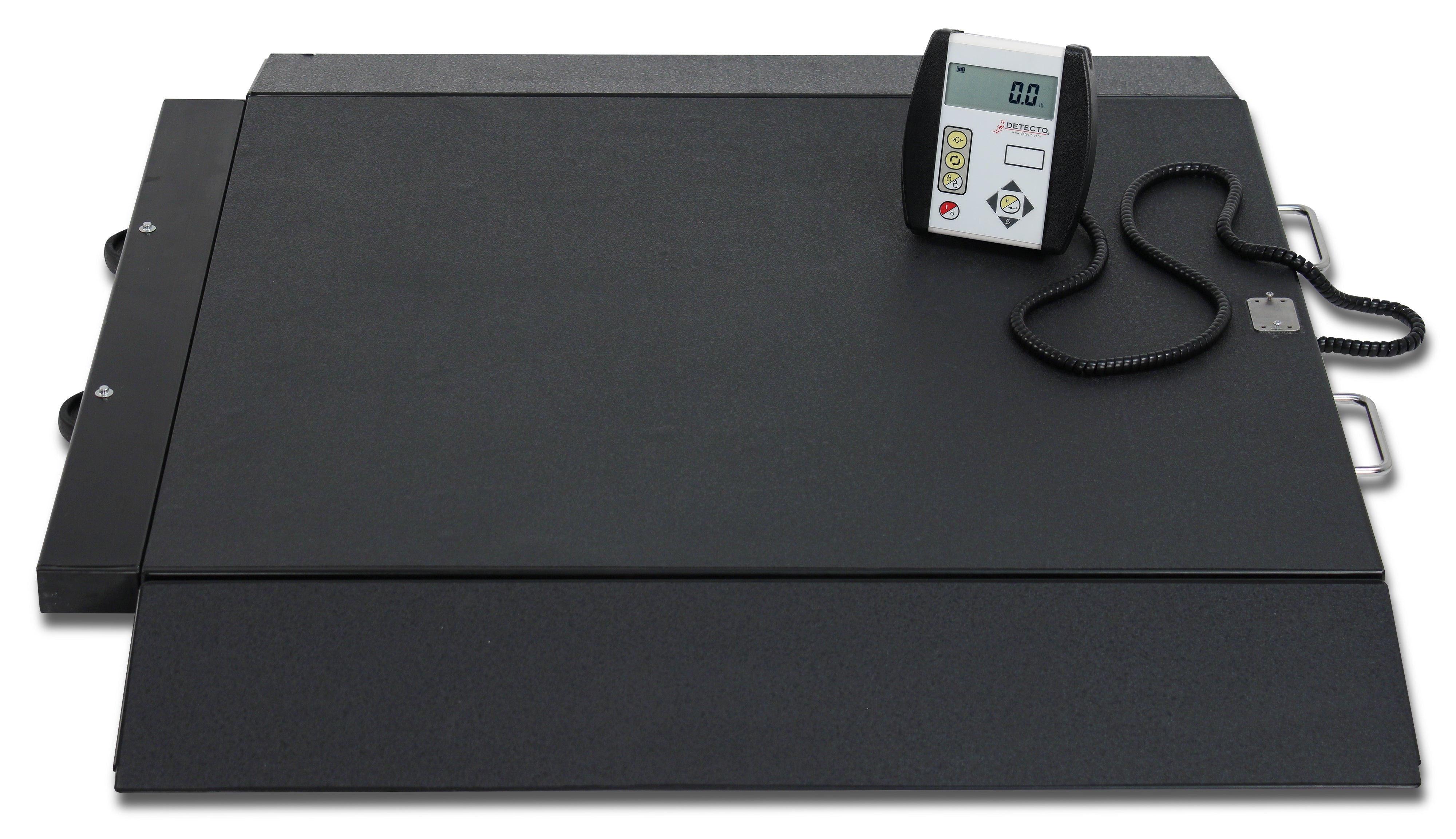 Detecto 6400 Wheelchair Scale, Portable, Digital, 1000 lb x .2 lb / 450 kg x .1 kg