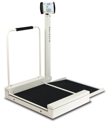 Detecto 6495 Wheelchair Scale, Stationary, Digital, 800 lb x .2 lb / 360 kg x .1 kg