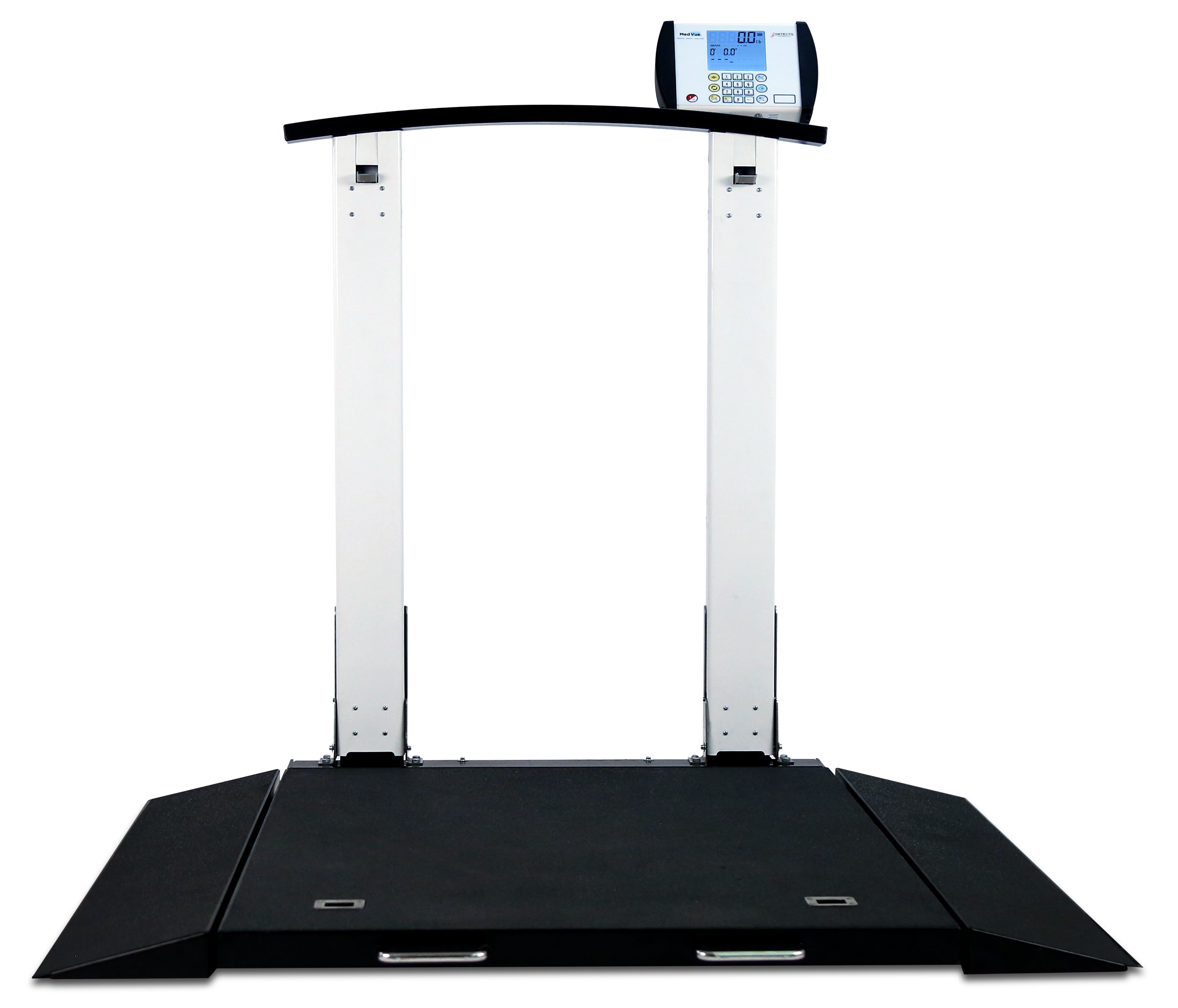 Detecto 6560 Wheelchair Scale, Portable, Digital, Folding Column, 1000 lb x .2 lb / 450 kg x .1 kg