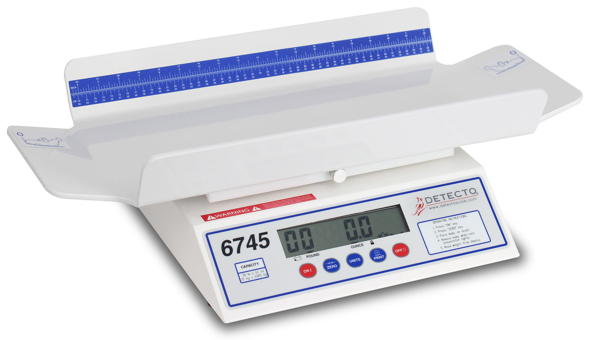 Detecto 6745KG Pediatric Digital Baby Scale 15 kg x .005 kg