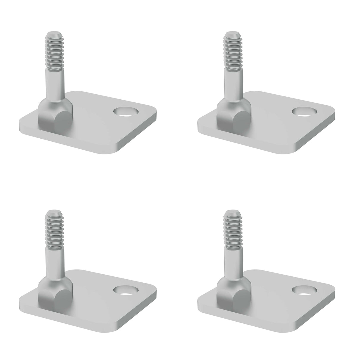 Metro SAFP Threaded Seismic Foot Plate Kit, Pack of 4