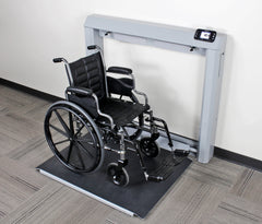 Detecto 7550-AC Wheelchair Scale, Wall Mount, w/AC Adapter, Fold Down Platform, 1000 lb x  0.2 lb