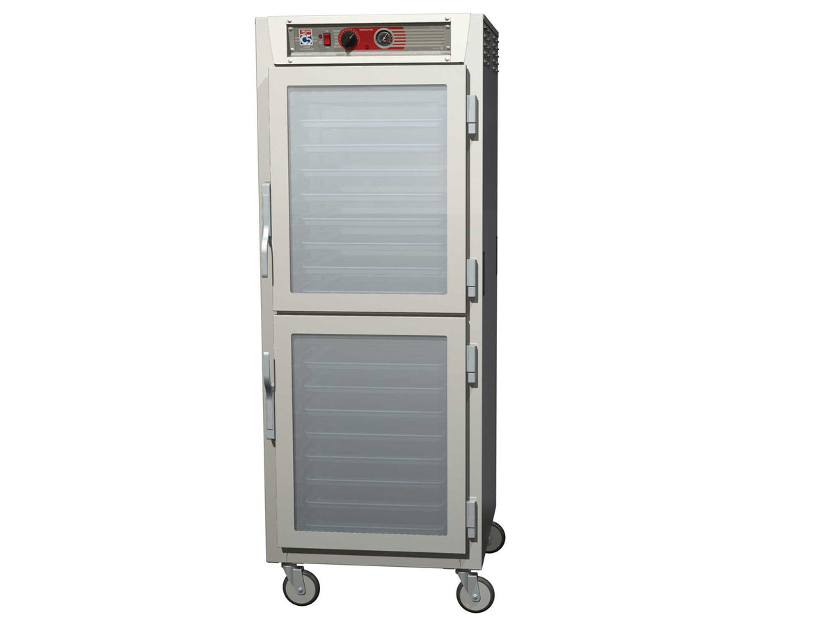 Metro C569-SDC-LPDSA C5 6 Series Insulated Pass-Thru Holding Cabinet, Full Height, Dutch Clear Doors/ Dutch Solid Doors, Lip Load Aluminum Slides, 120V, 60Hz, 2000W