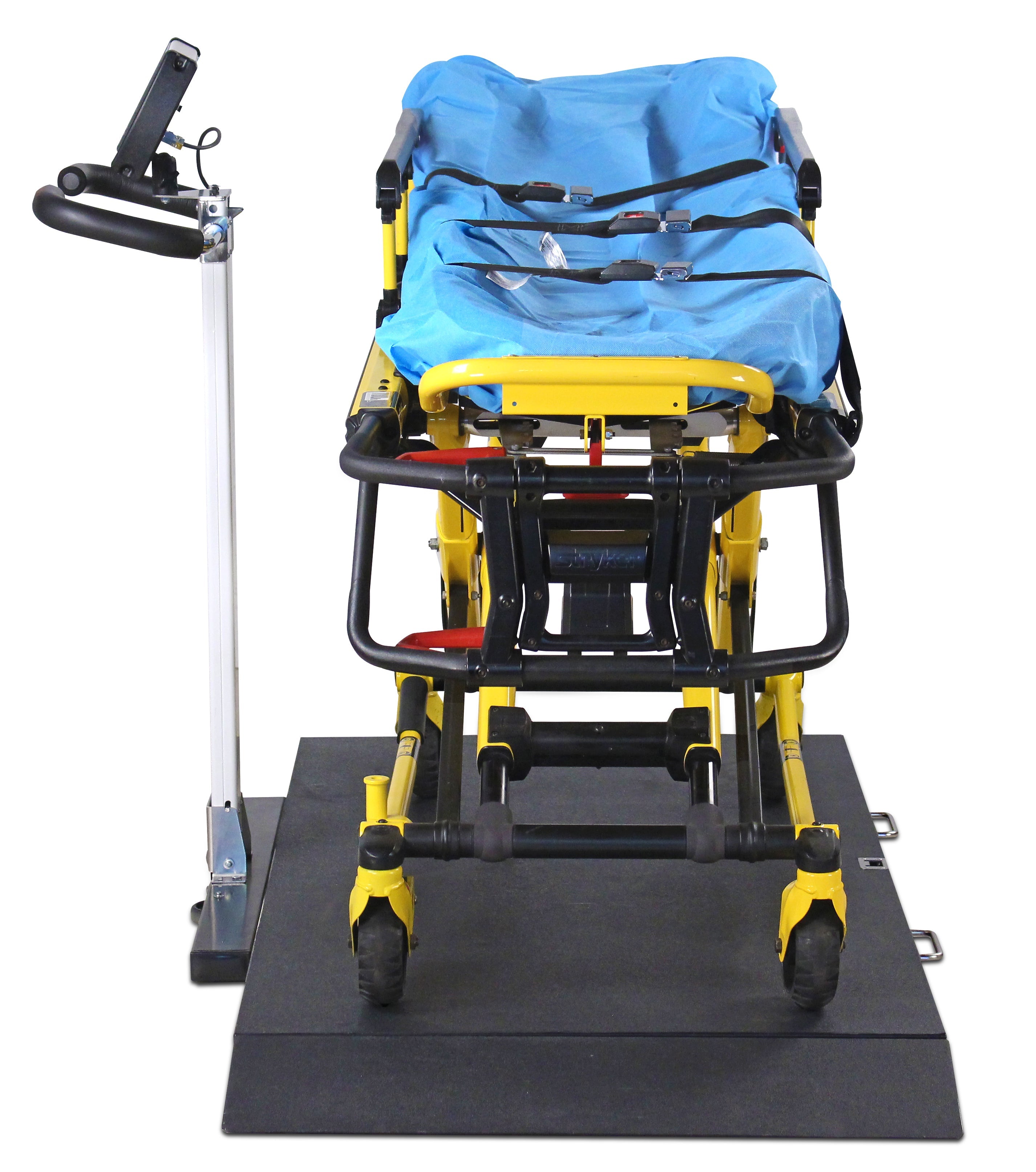 Detecto 8550-AC Stretcher Scale, Portable, Digital, Folding Column, 1,000 lb x .2 lb / 450 kg x .1 kg, AC Adapter