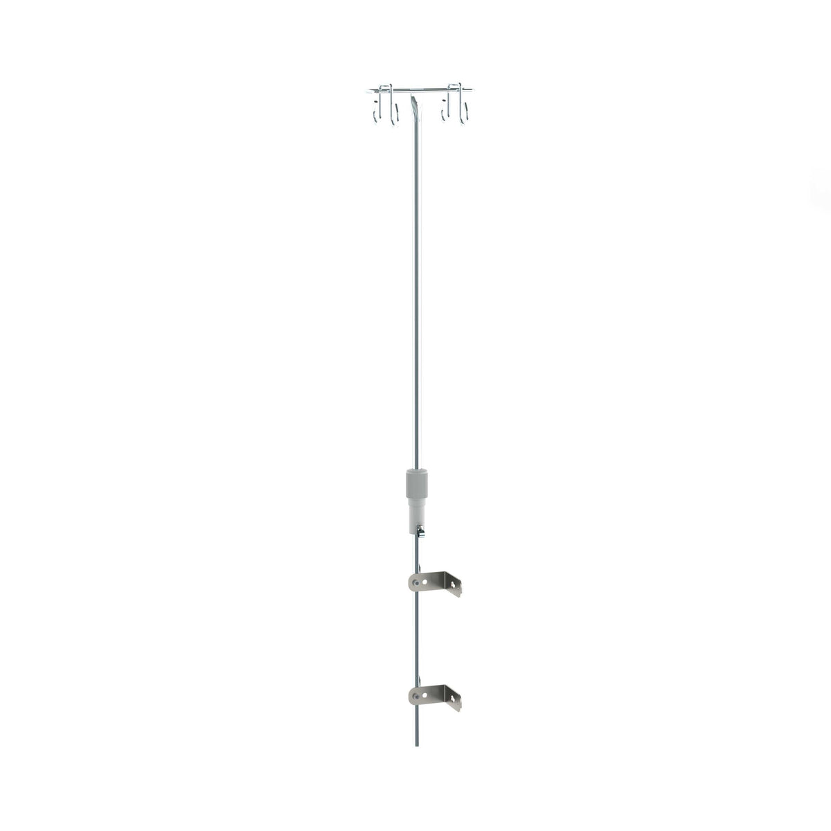 Metro FL317 Flexline 4-Hook IV Pole with Cart Mount