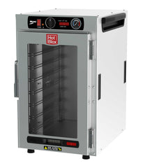 خزانة تخزين معزولة ضيقة من طراز Metro HBCN8-AC-CT HotBlox مكونة من 8 أحواض مع باب شفاف، ووحدة تحكم تناظرية، و120 فولت، و60 هرتز، و875 وات، ومعيار NEMA 5-15P