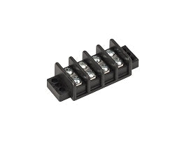 DCI 9380 30 Amp, 6 Pole, Electrical Terminal Strip, Black Spade Type