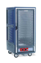 Metro C537-HXFC-4-BU C5 3 Series Insulated Holding Cabinet, 3/4 Height, Full Length Clear Door, Fixed Wire Slides, 220-240V, 50/60Hz, 1681-2000W, Blue