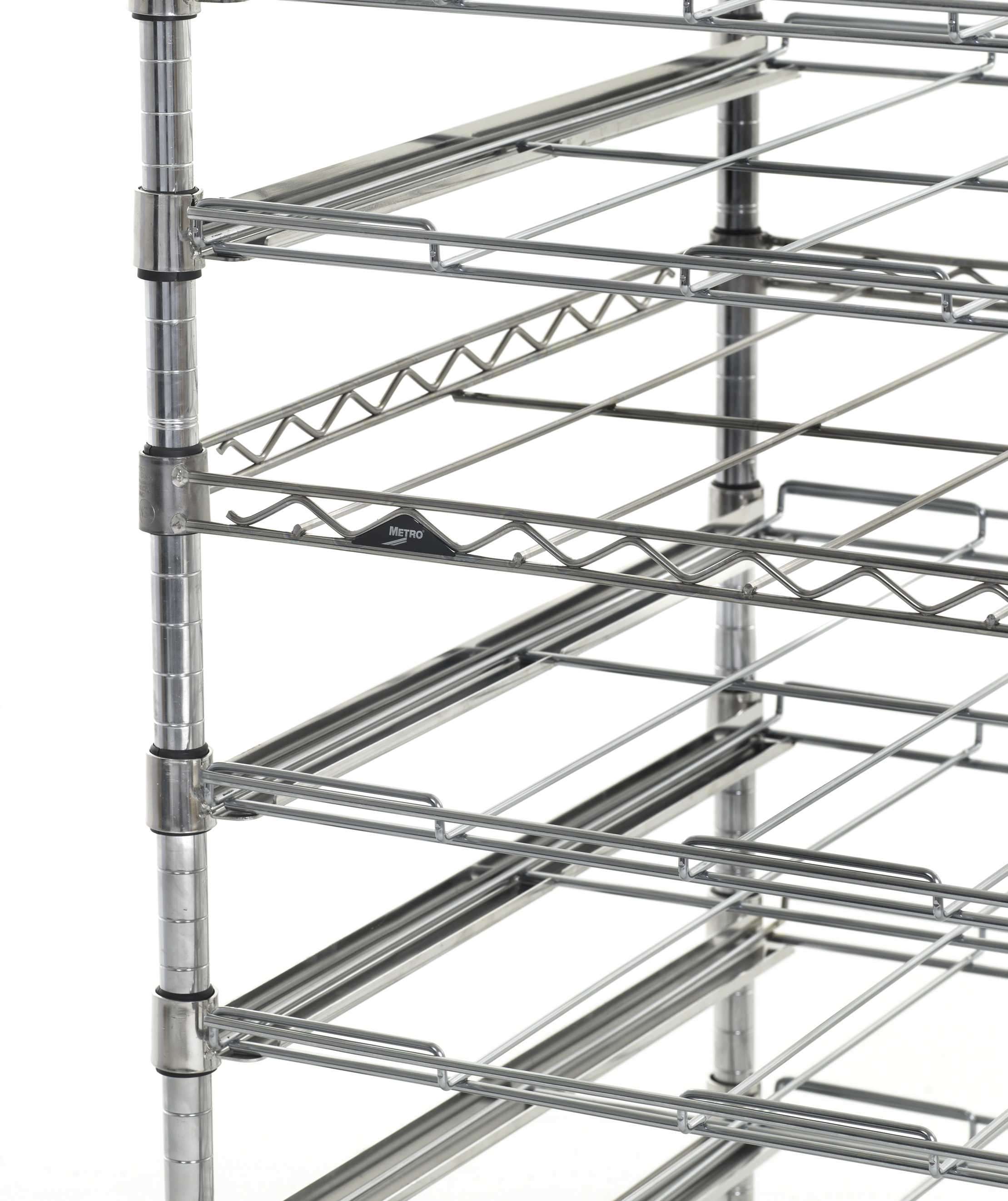 رف تجفيف متنقل من Super Erecta CB13MDR266080S مكون من 13 طبقة، مصنوع من الفولاذ المقاوم للصدأ، 26 بوصة × 60 بوصة × 80 بوصة