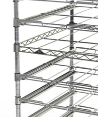 رف تجفيف متنقل من Super Erecta CB13MDR266080S مكون من 13 طبقة، مصنوع من الفولاذ المقاوم للصدأ، 26 بوصة × 60 بوصة × 80 بوصة