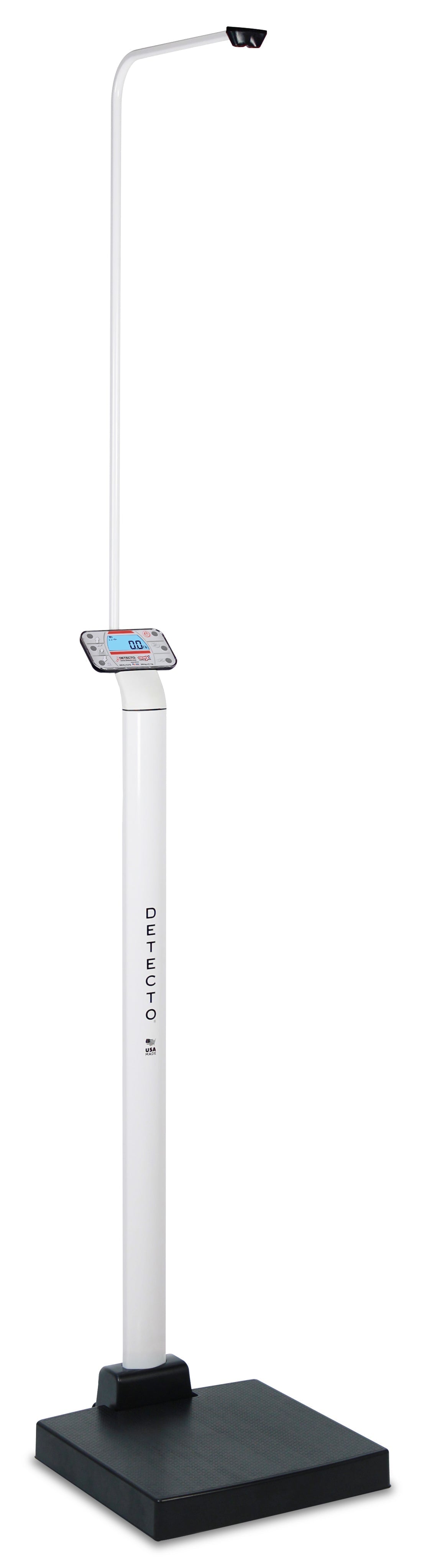 Detecto Apex-SH-UWA-AC Digital Clinical Scale with Sonar Height, Welch Allyn CVSM/CSM Connectivity, AC Adapter