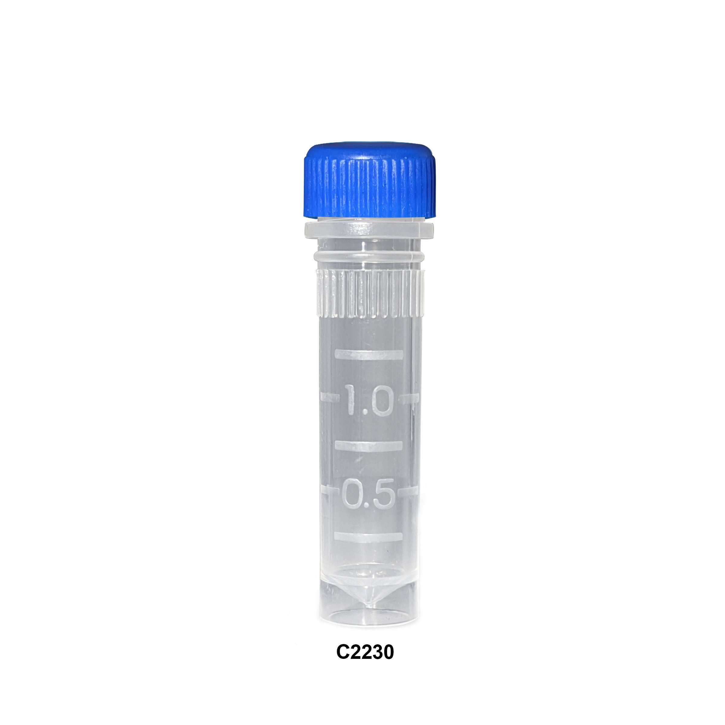 MTC Bio C2230, Screw-Cap Microtubes, 2.0ml, with O-Ring, Sterile, 100 Per Bag, 1000/case