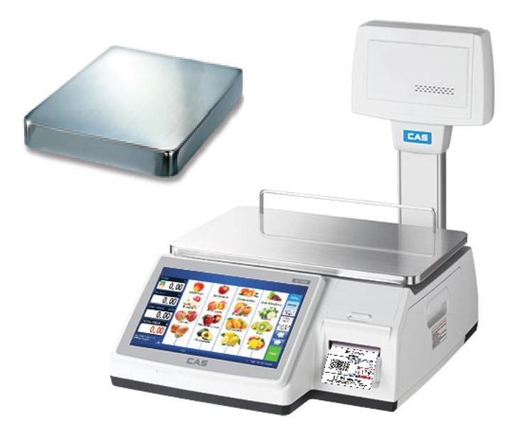 CAS CL7200P Touchscreen Label Printing Scale with 1 Year Warranty