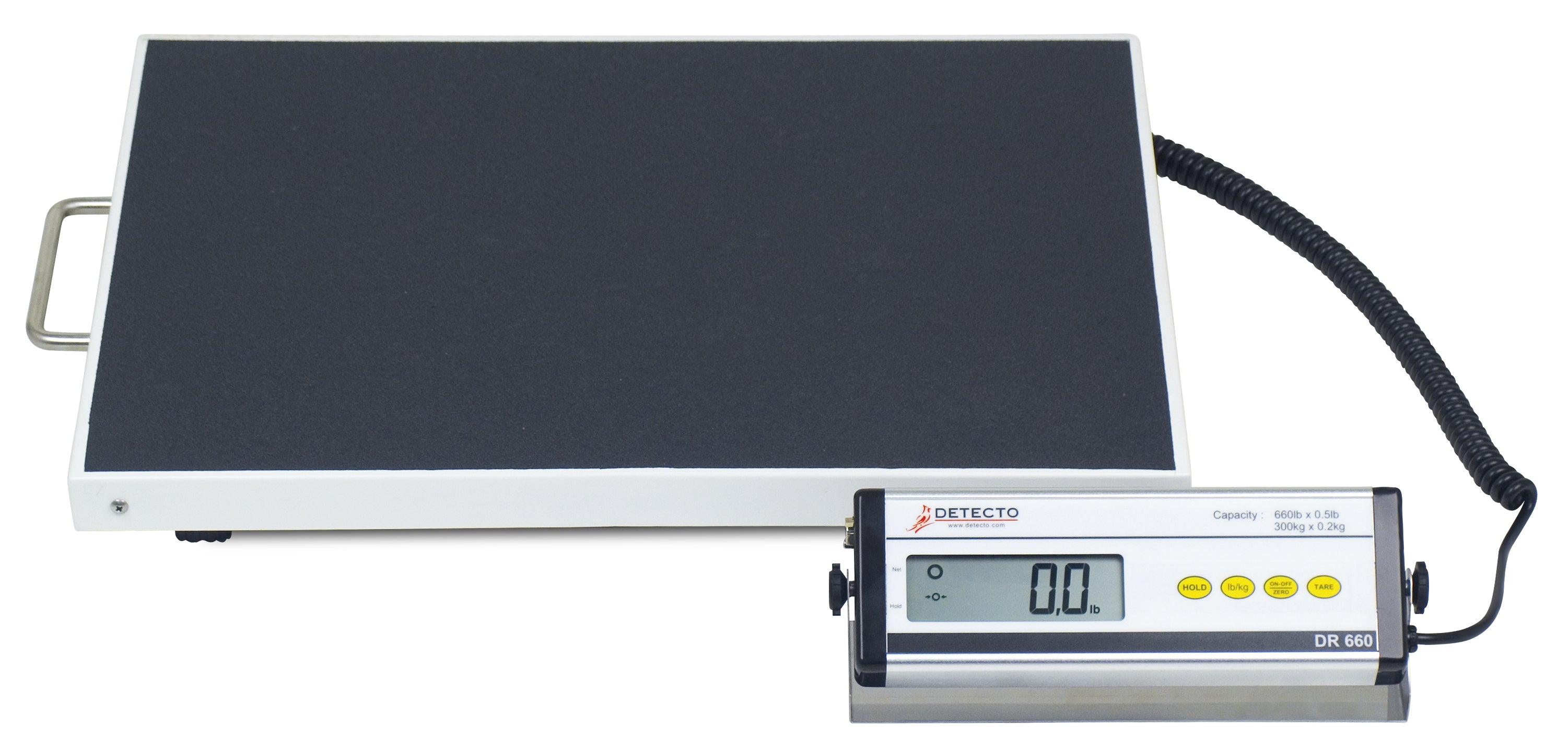 Detecto DR660 Portable Bariatric Scale 660 lb x .5 lb / 300 kg x .2 kg