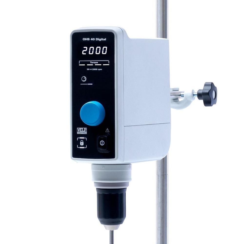 Velp Scientifica F20100493 OHS 40 Digital Overhead Stirrer, 230V/50-60Hz with 3 years Warranty