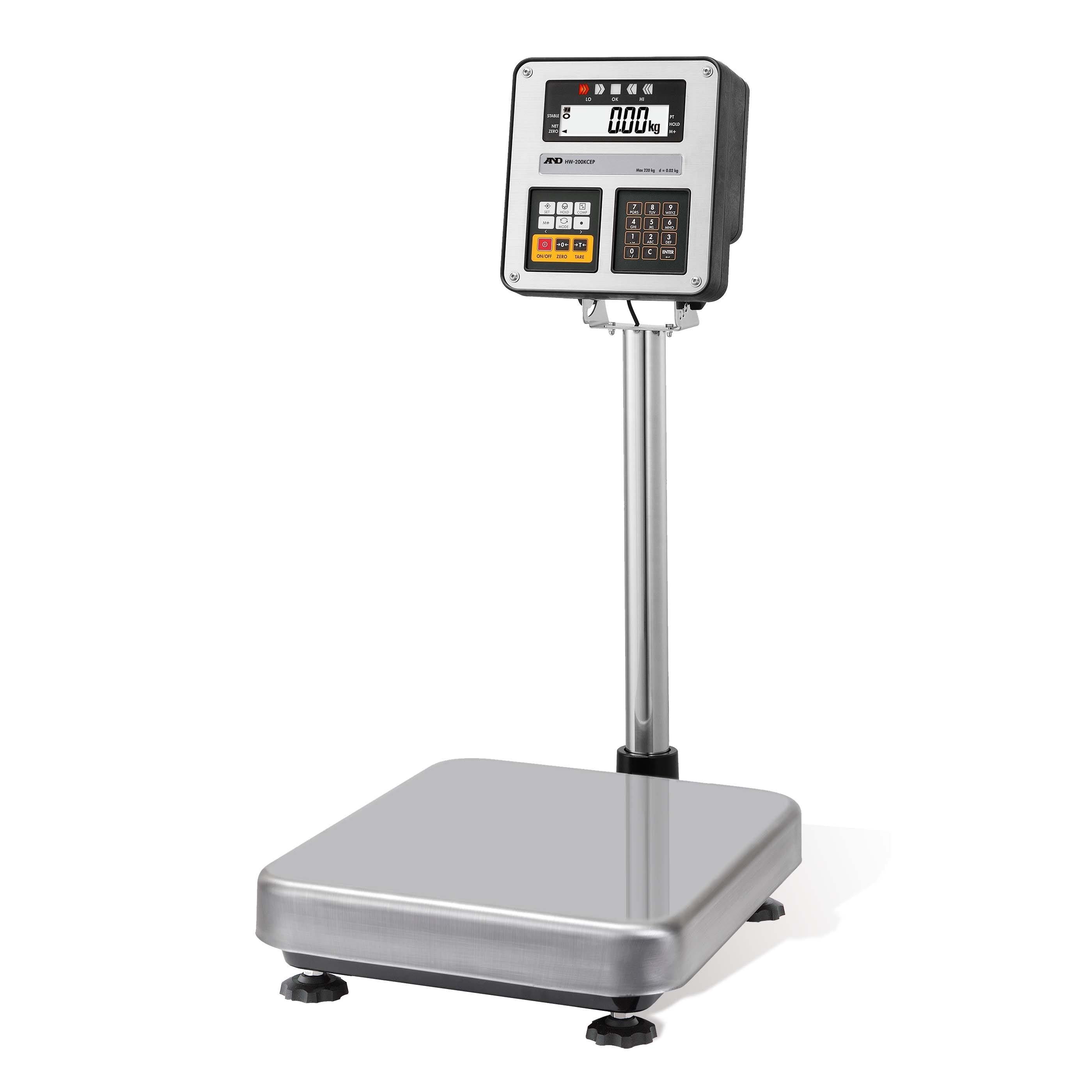 A&D HW-60KCEP Intrinsically Safe Bench Scales, 150 lb x 0.01 lb / 60 kg x 0.005 kg