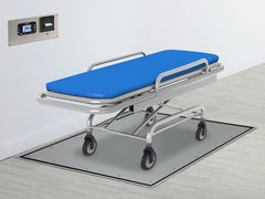 Detecto ID-4836SH-855RMP In-Floor Dialysis Scale, Hand Rail, 48"x36" SS Deck, 855 Recessed Wall-Mount Indicator w/ Printer