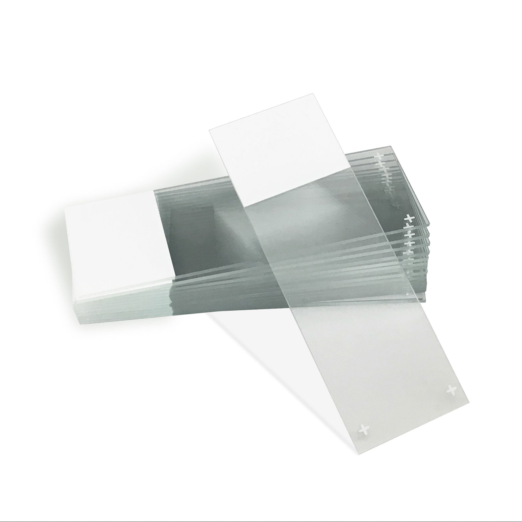 MTC Bio M7100-45, Microscope Slides, Positive Charged, 45Â° Corners, Frosted On One End, 25 x 75mm, 72/pk