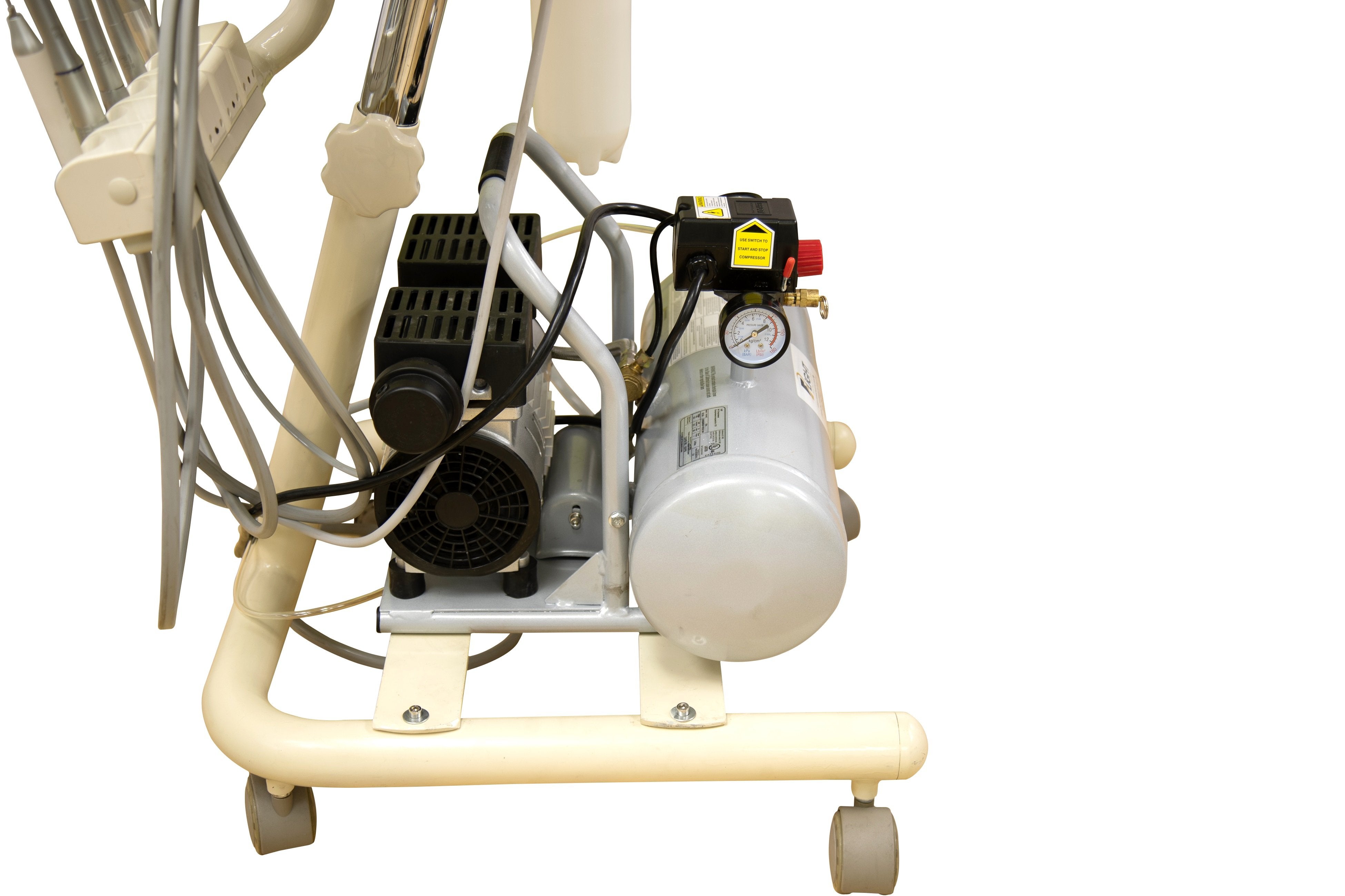 Flight Dental System MC-1300FC Portable Mobile Cart with Integrated Compressor with 1 Year Warranty