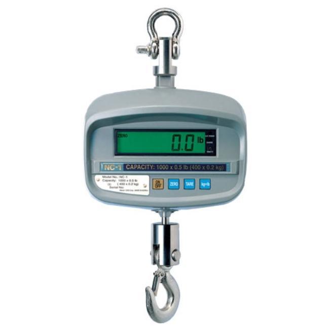 CAS NC1-1000, 1000 x 0.5 lbs, NC-1 Crane Scale, NTEP with 2 Year Warranty