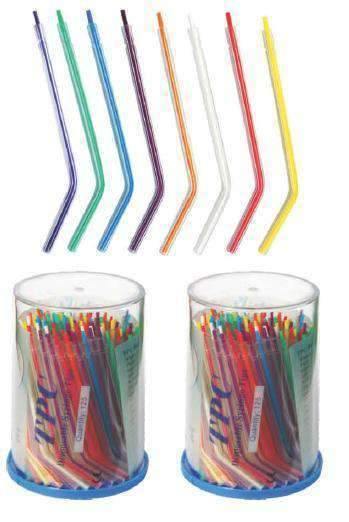 TPC Dental P7725 Disposable Rainbow 3-Way Syringe Tips (Rainbow Interior) - Box