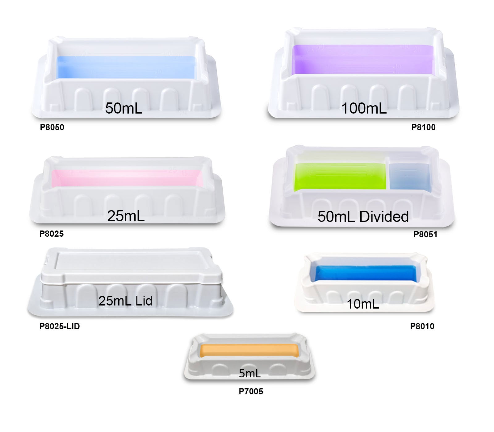 MTC Bio P8100, Solution Reservoir, 100ml Non-Sterile, Bulk Pack, 100/cs