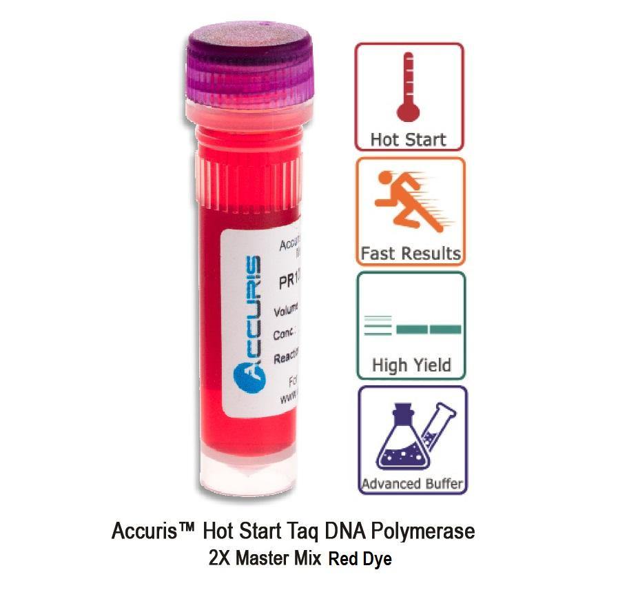 Accuris PR1001-HSR-200 Hot Start Taq Master Mix Red Dye, 2X conc., 200 reactions