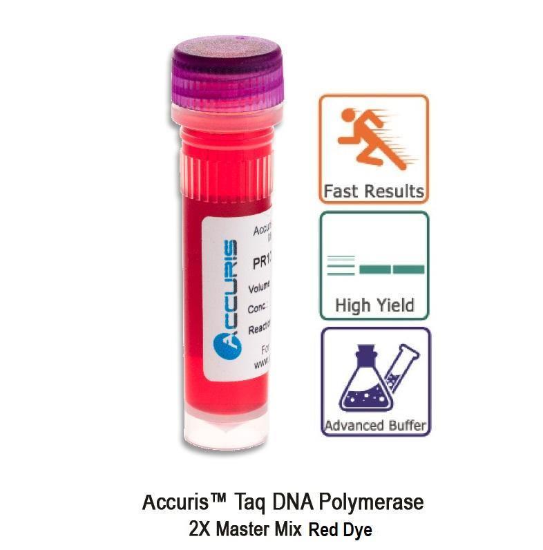 Accuris PR1001-R-S Taq Master Mix Red Dye, 2X Conc., Sample, 5 Reactions