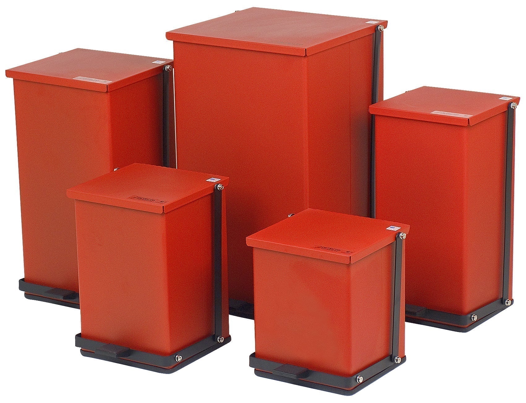 Detecto P-16R Step-On Red 16Qt