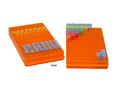 MTC Bio R1050، رف، قابل للعكس، 96 × 1.5/2.0 مل أو 0.5 مل، (113 × 199 مم)، برتقالي