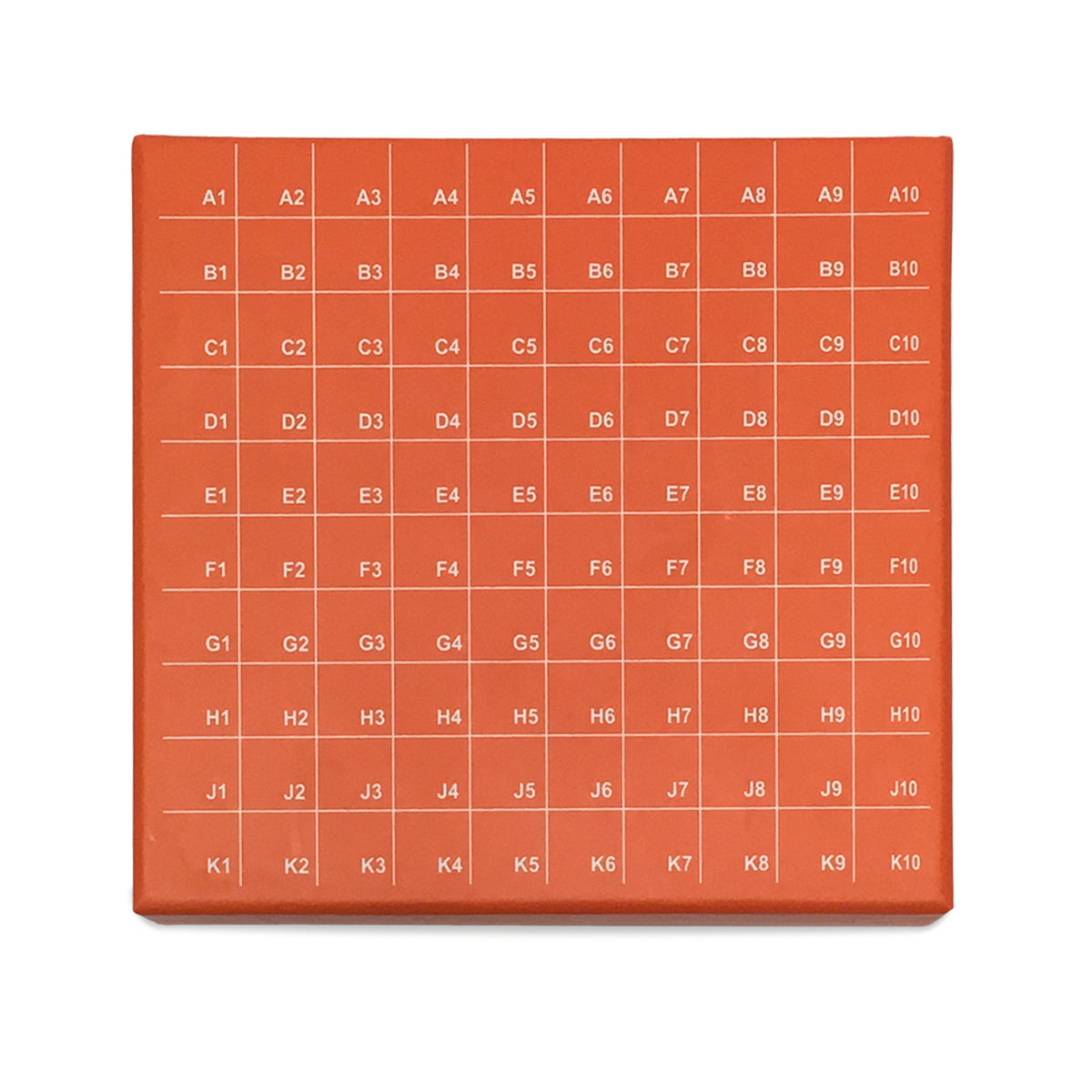 MTC Bio R2700-O, Fliptop Carboard Freezer Box with Attached Hinged Lid, 100-Place, Orange, 5/pk