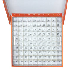 MTC Bio R2700-O, Fliptop Carboard Freezer Box with Attached Hinged Lid, 100-Place, Orange, 5/pk