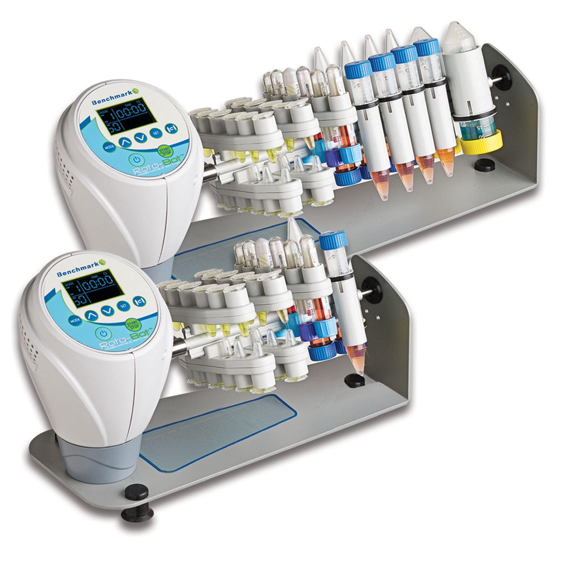 Benchmark R4045 RotoBot Programmable Rotator, Includes Tube Holders for 30x1.5ml, 8x15ml and 2x50ml