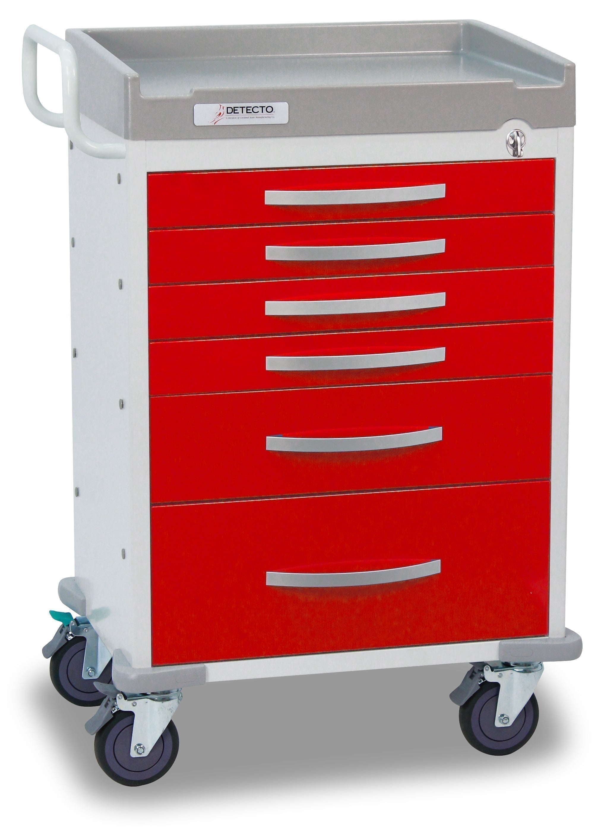 Detecto RC33669YEL RESCUE Medical Cart, Yellow, 5 Drawers