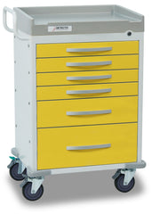 Detecto RC33669BLU-L Loaded RESCUE Medical Cart, Blue, 5 Drawers