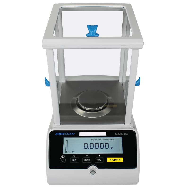 Adam Equipment SAB 124e 120g, 0.0001g, Solis Semi-Micro and Analytical Balance - 36 Month Warranty