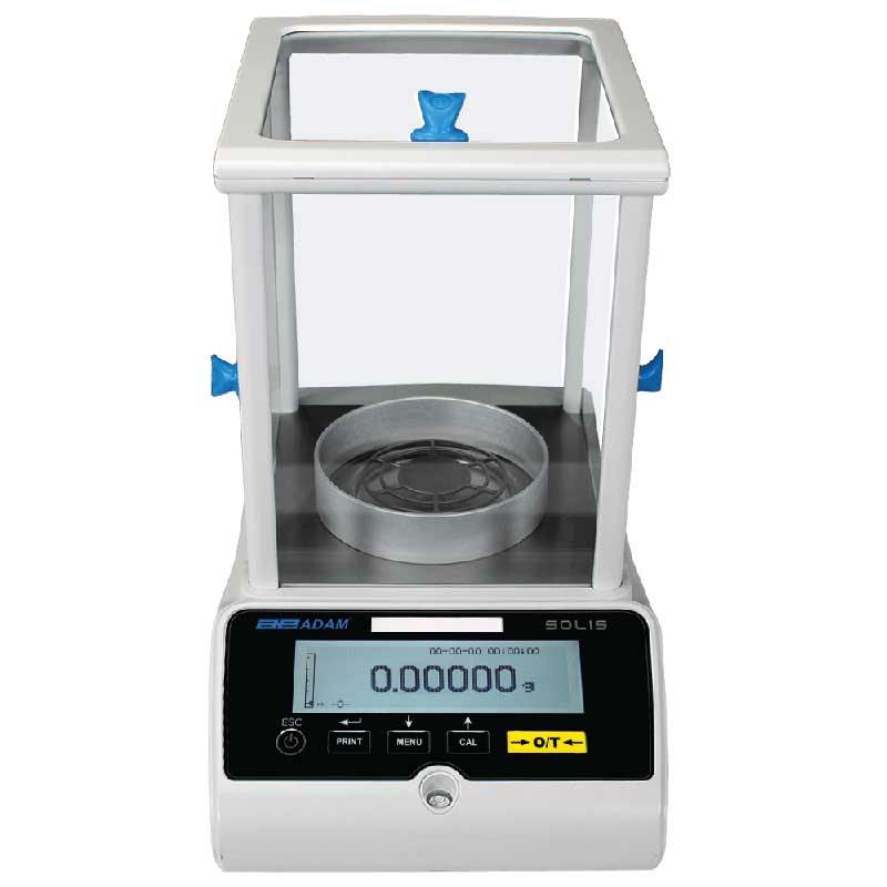 Adam Equipment SAB 125i 62g/120g, 0.01mg/0.1mg, Solis Semi-Micro and Analytical Balance - 36 Month Warranty