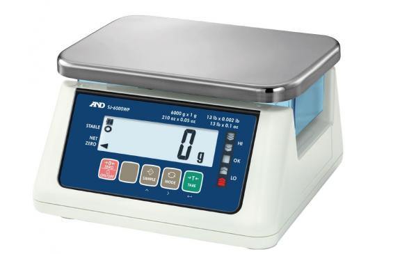 A&D Weighing SJ-15KWP 15kg, 0.0005kg, Legal for Trade Washdown Bench Scale