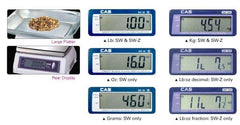 CAS SW-10RS, 10 x 0.005 lbs, SW-RS POS Interface Scale with 1 Year Warranty