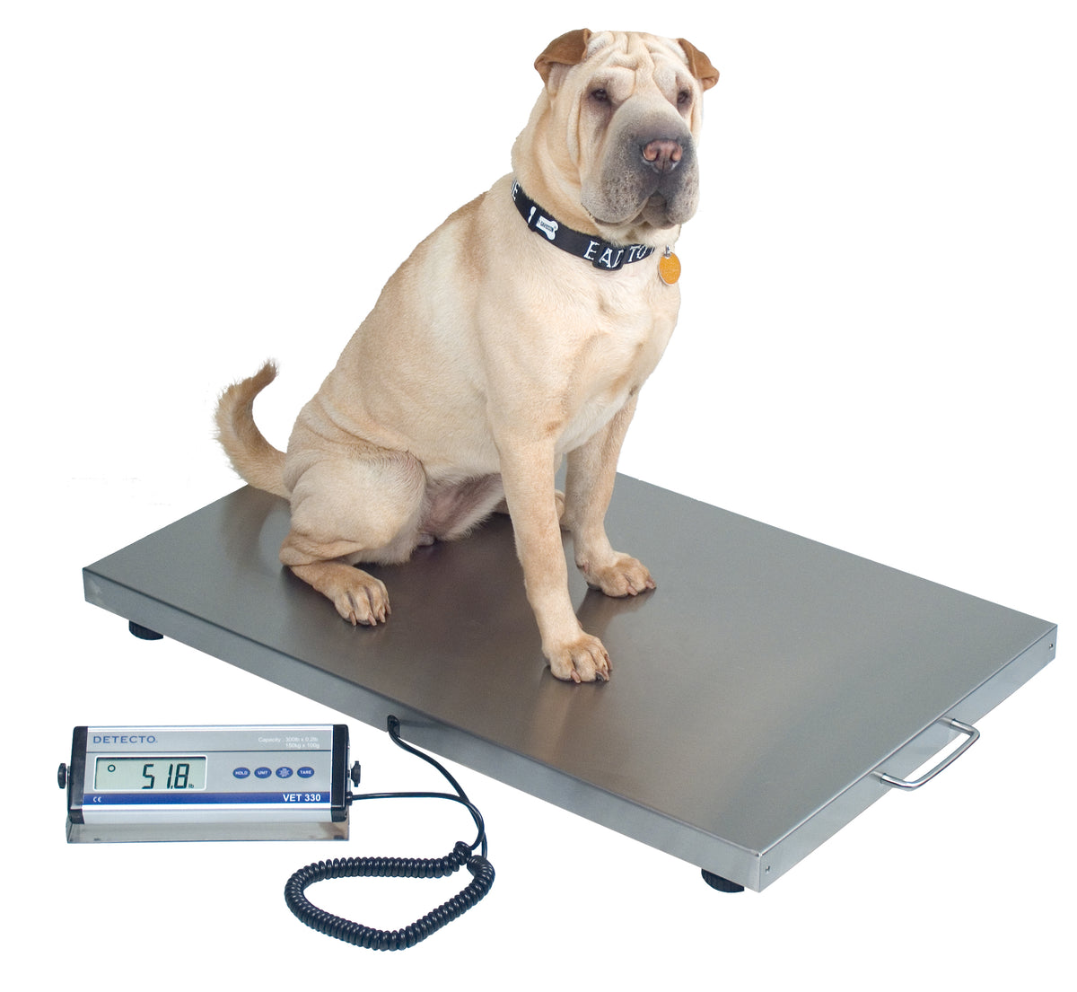 Detecto VET-330WH Stainless Steel Pet Scale and Platform