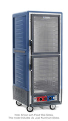 Metro C539-CDC-L-BUA C5 3 Series Insulated Holding/Proofing Cabinet, Full Height, Dutch Clear Doors, Lip Load Aluminum Slides, 120V, 60Hz, 2000W, Blue