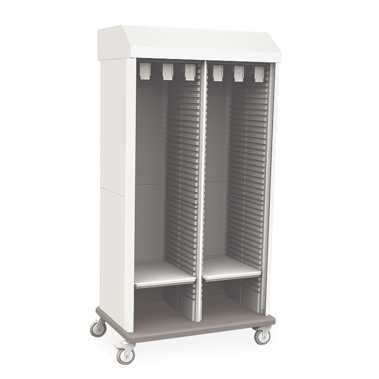 Metro SXRD83MCATHTD Starsys Tambour Door Mobile Catheter Storage Cabinet, Double Wide