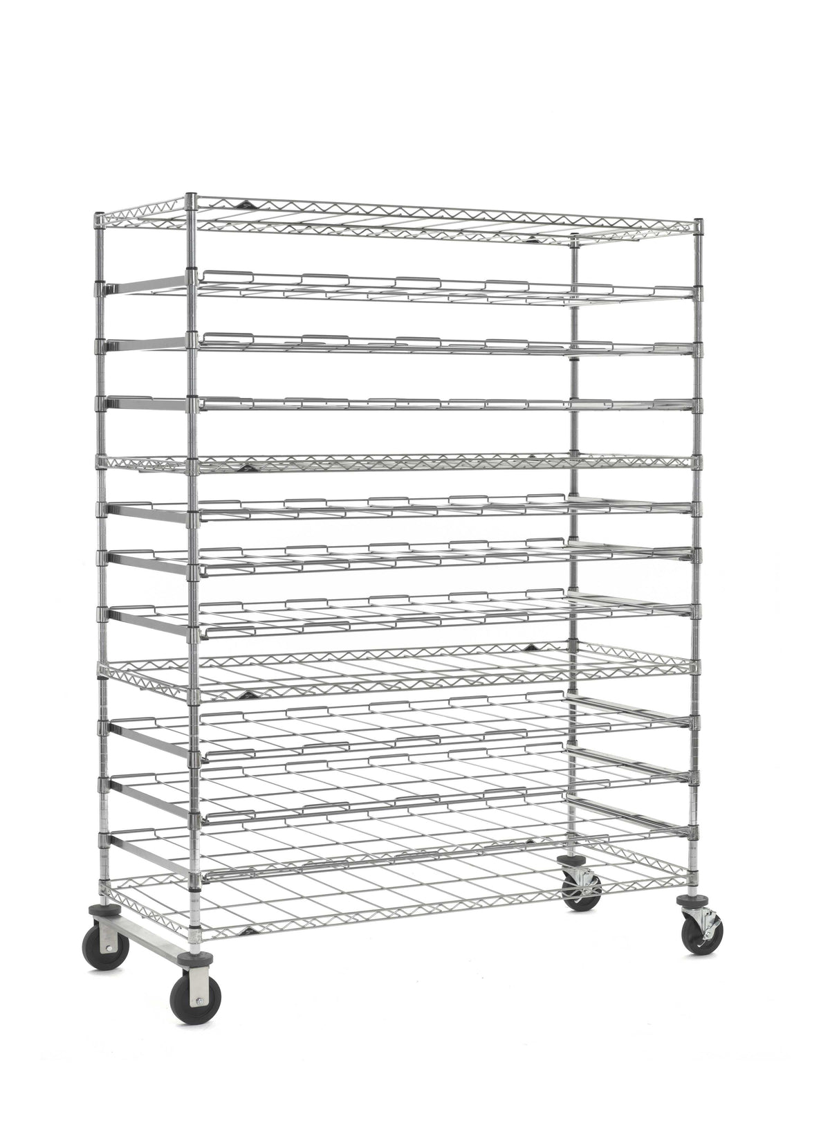 رف تجفيف متنقل من Super Erecta CB13MDR266080S مكون من 13 طبقة، مصنوع من الفولاذ المقاوم للصدأ، 26 بوصة × 60 بوصة × 80 بوصة