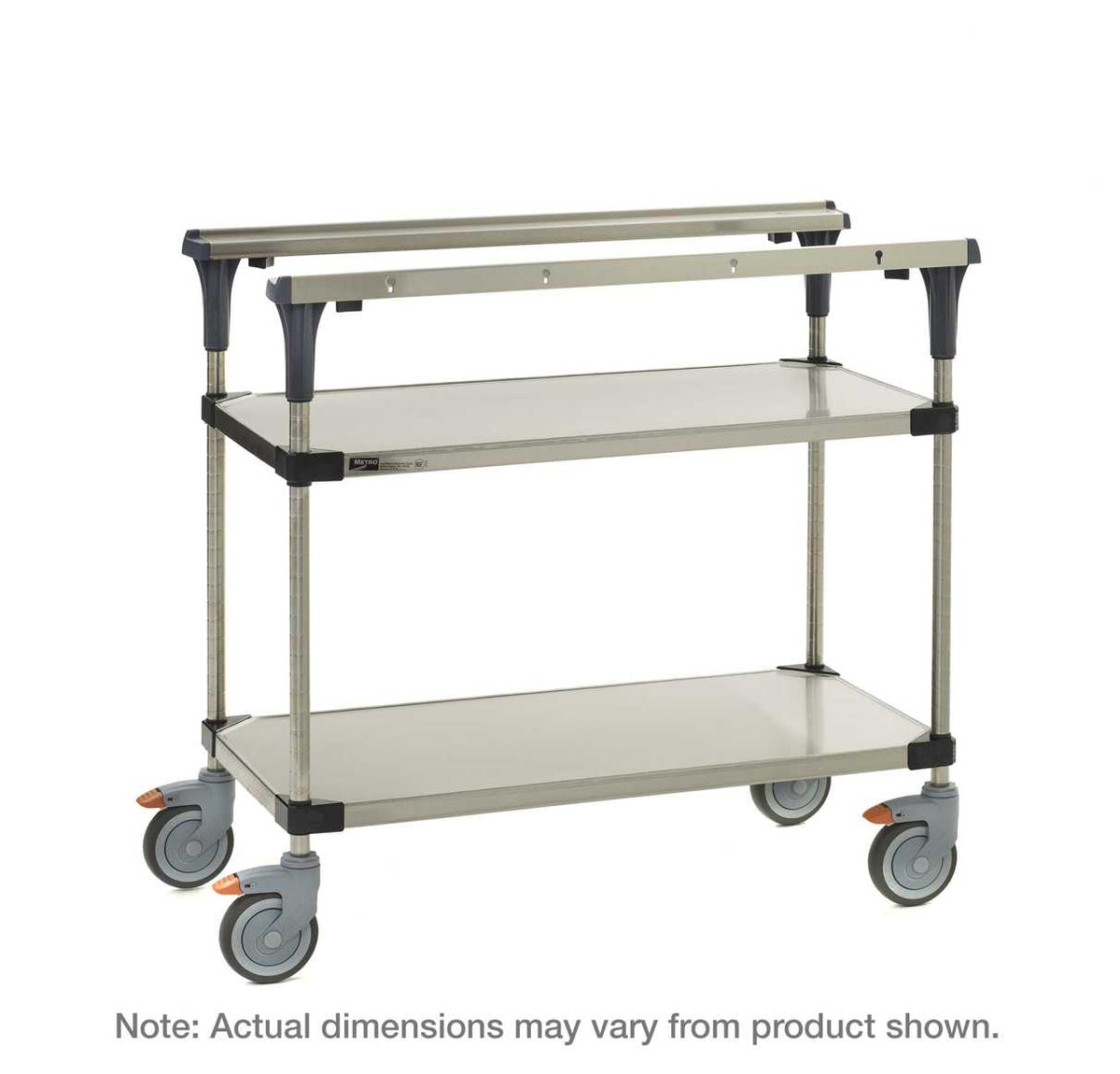 محطة تحضير الطعام Metro MS1830-FSFS PrepMate MultiStation مقاس 30 بوصة، أرفف علوية وسفلية صلبة من الفولاذ المقاوم للصدأ مع أعمدة من الفولاذ المقاوم للصدأ