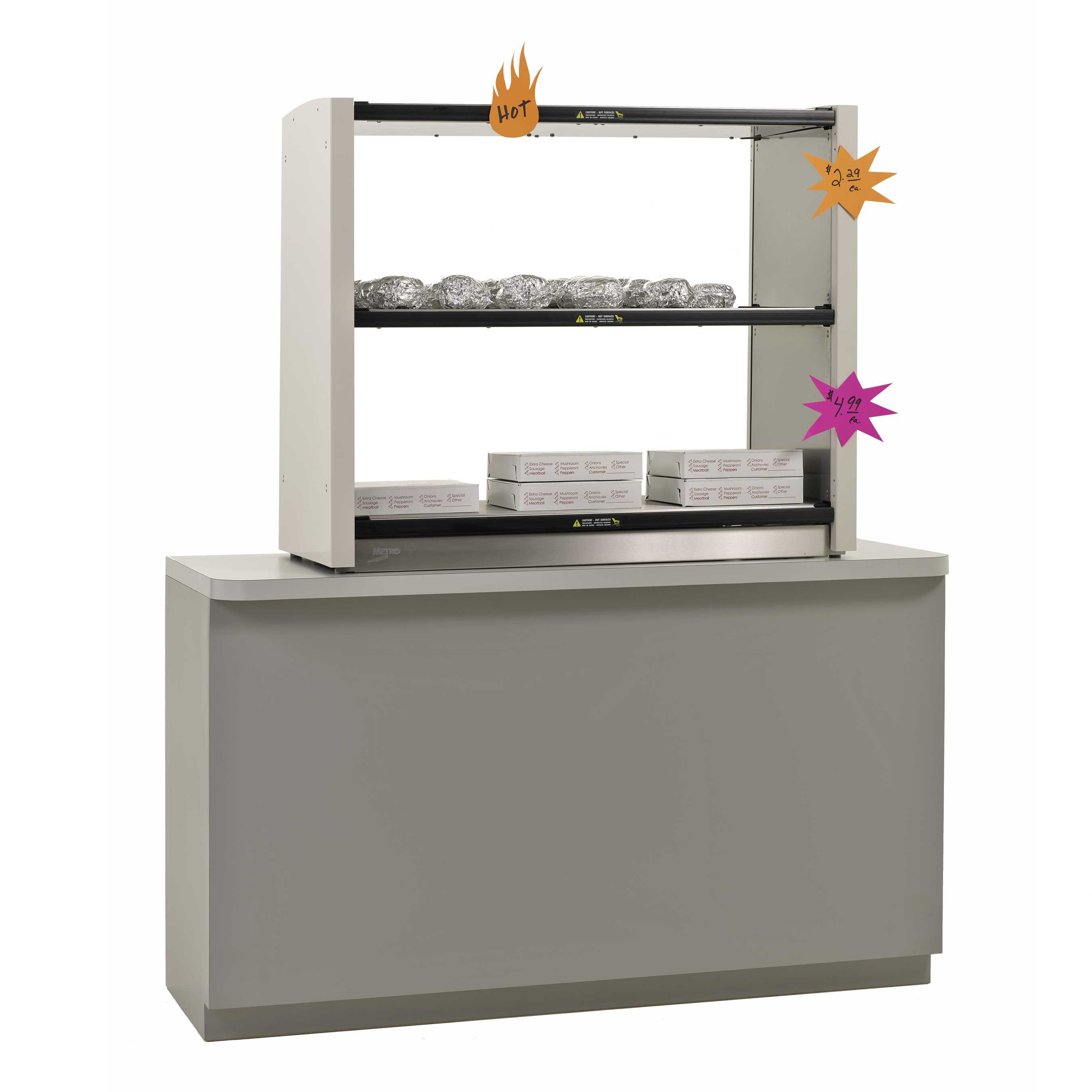 Metro2Go GG2C-HS1842 محطة تسخين ذات رفين، 120 فولت، 800 وات