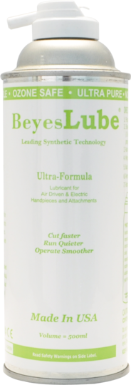 Beyes LC2010 BeyesLUBE Aerosol Lubricant, For Turbines & Electric Handpieces, 500ml, Made in USA