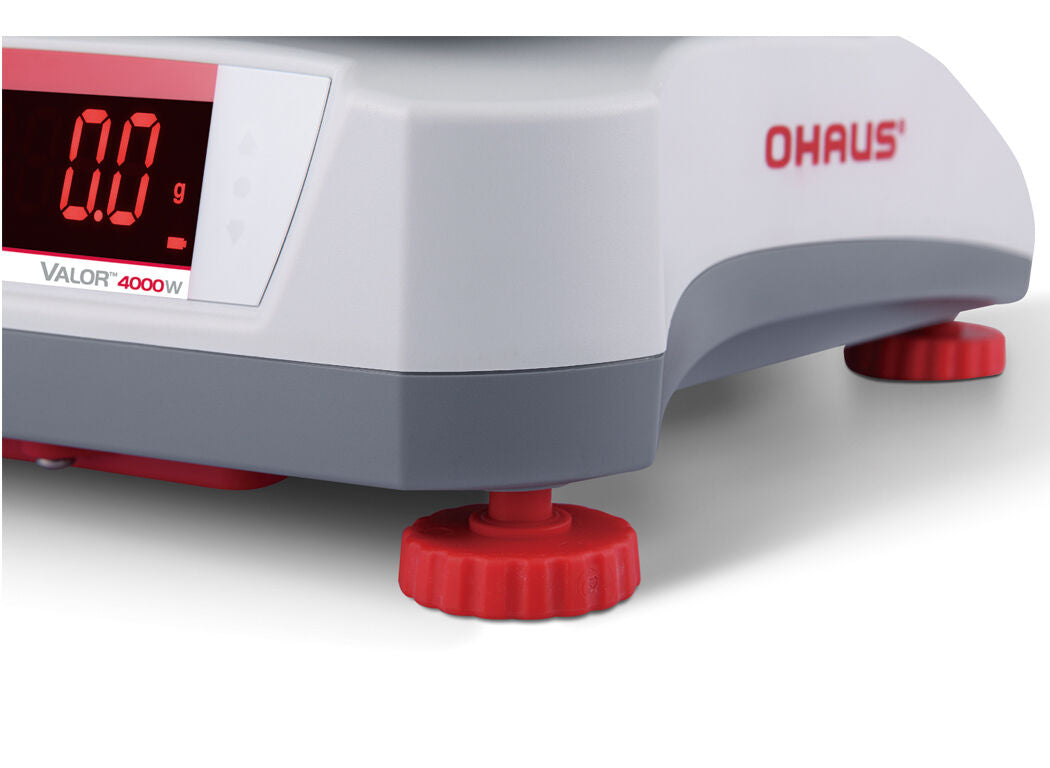 ميزان طعام مضغوط مقاوم للماء من OHAUS VALOR V41PWE15T بسعة 15 كجم و2 جرام لمدة عامين NTEP