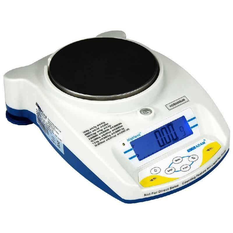 Adam Equipment HCB 1202aM 1200g, d=0.01g e=0.1g, Highland Approved Portable Precision Balance - 3 Year Warranty