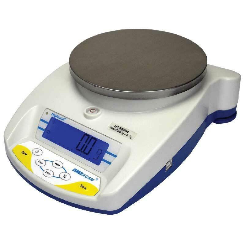 Adam Equipment HCB 6001 6000g, 0.1g, Highland Portable Precision Balance - 3 Year Warranty