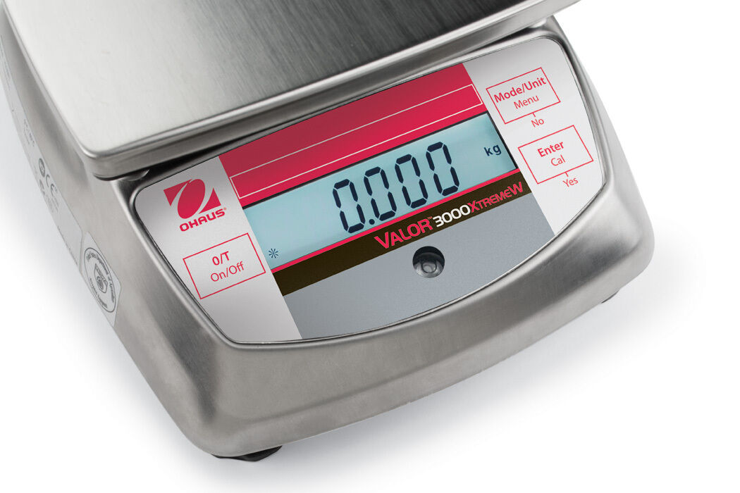 OHAUS VALOR V31X6N 6000g 1g STAINLESS STEEL COMPACT PRECISION FOOD SCALE